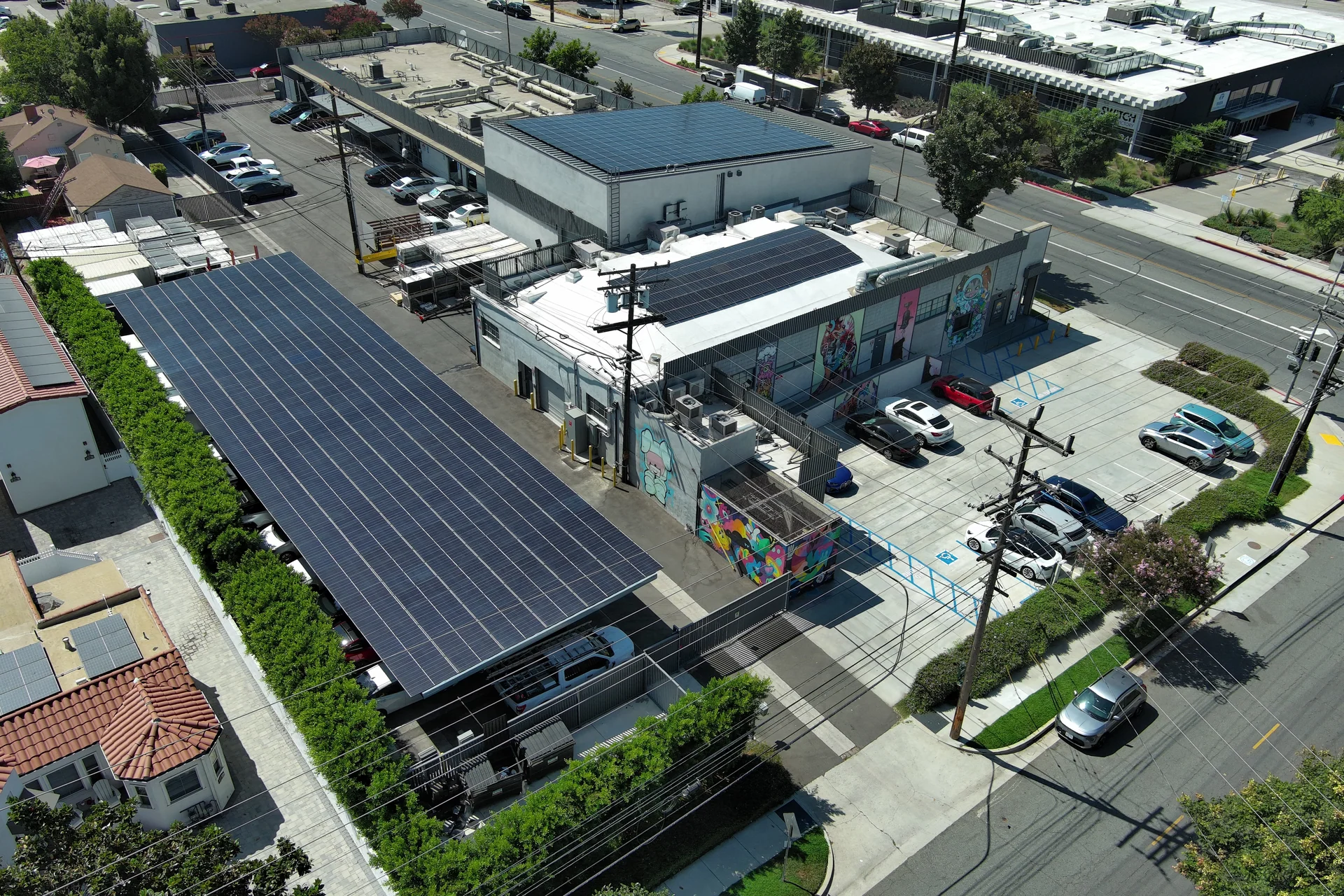 Second reference view of the solar carport